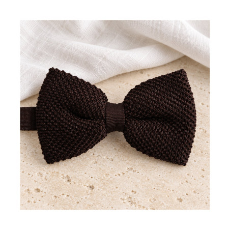 Nœud papillon marron glacé