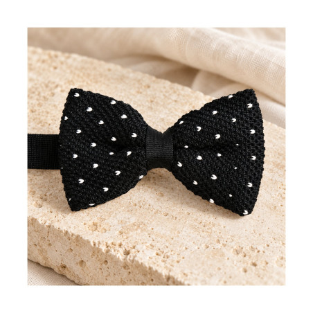 Nœud papillon noir pointé