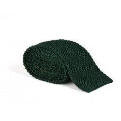 Cravate tricot de soie couleur carapace