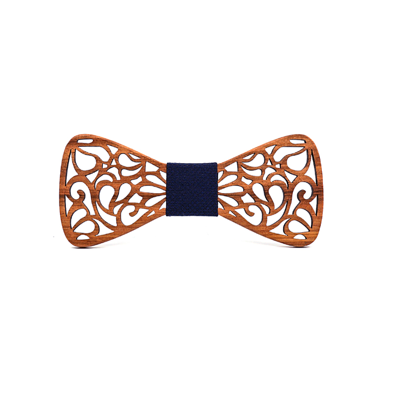 Zebrano - Noeud Papillon en bois Zebrawood, vue 3