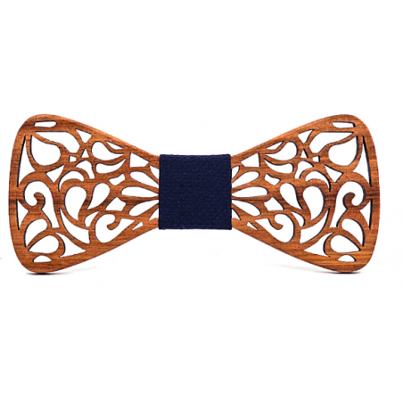 Zebrano - Noeud Papillon en bois Zebrawood, vue 3