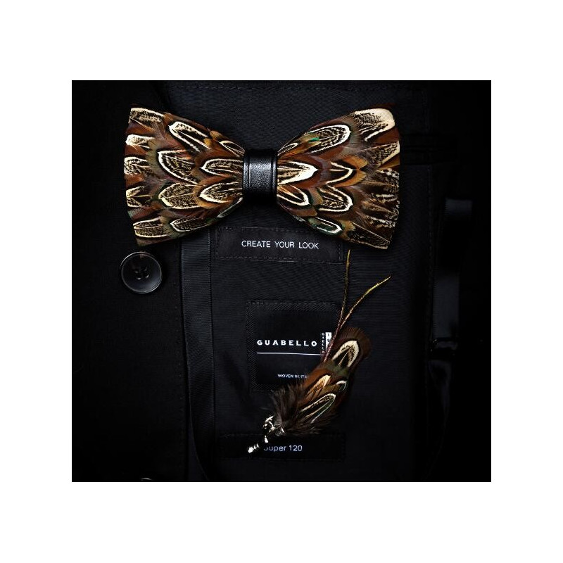 Plume assortie au noeud (attache pin's), vue 12