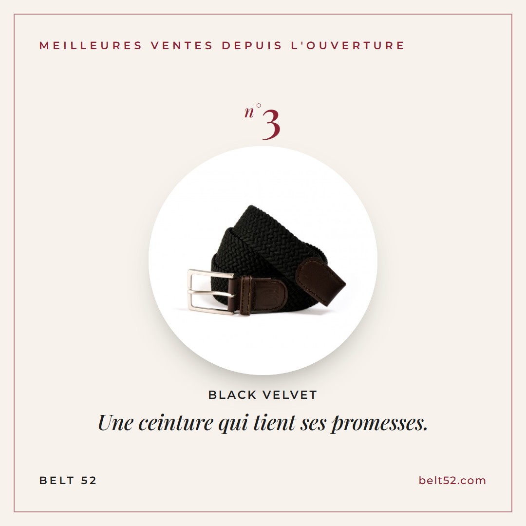 Une ceinture qui tient ses promesses.