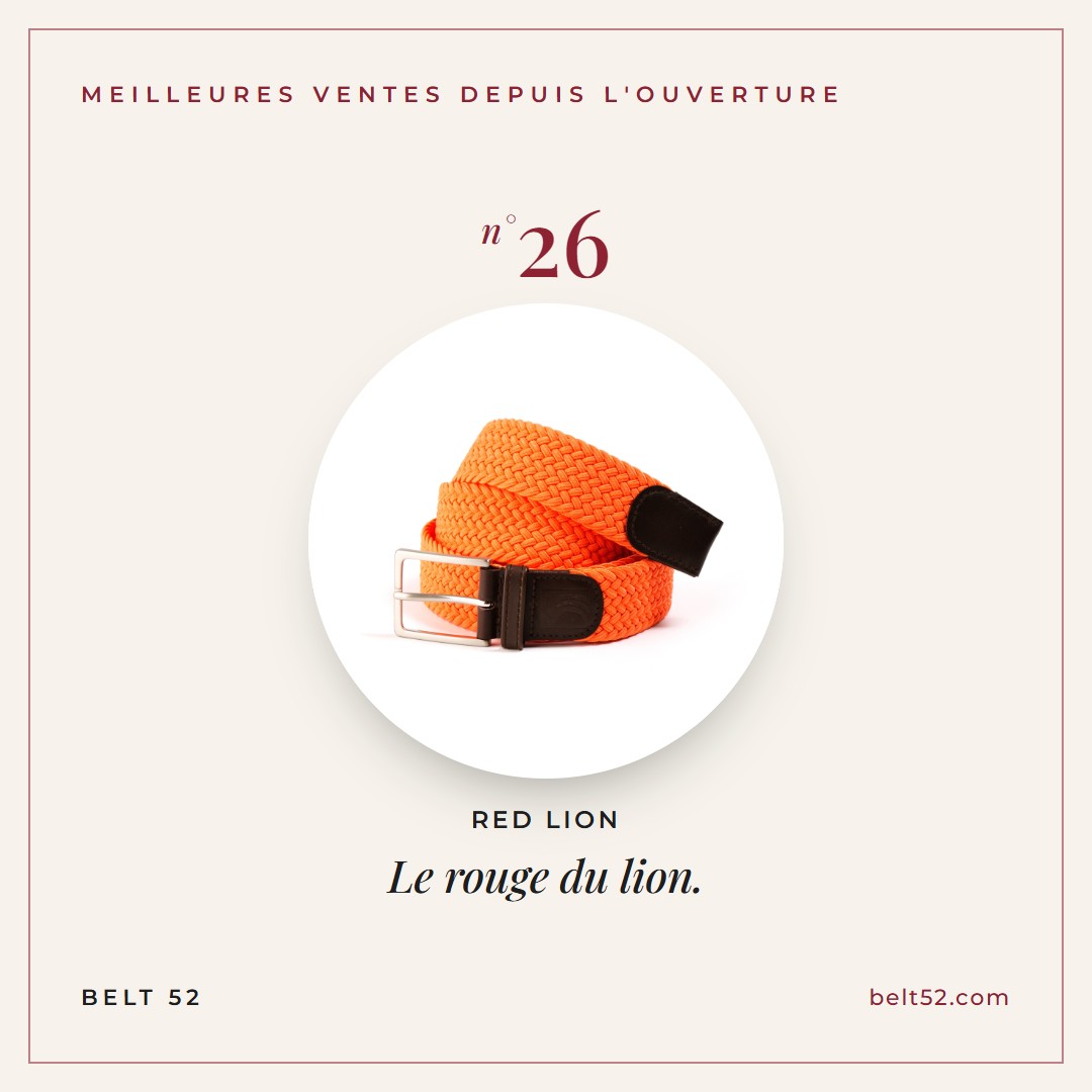 Le rouge du lion.